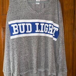 Bud Light Gray Sweatshirt